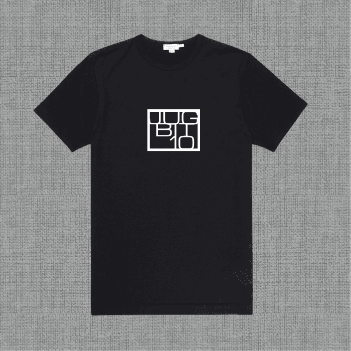 Black T-shirt with the Jugbitten mark